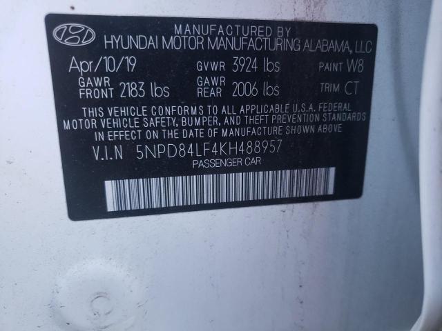 Photo 9 VIN: 5NPD84LF4KH488957 - HYUNDAI ELANTRA SE 