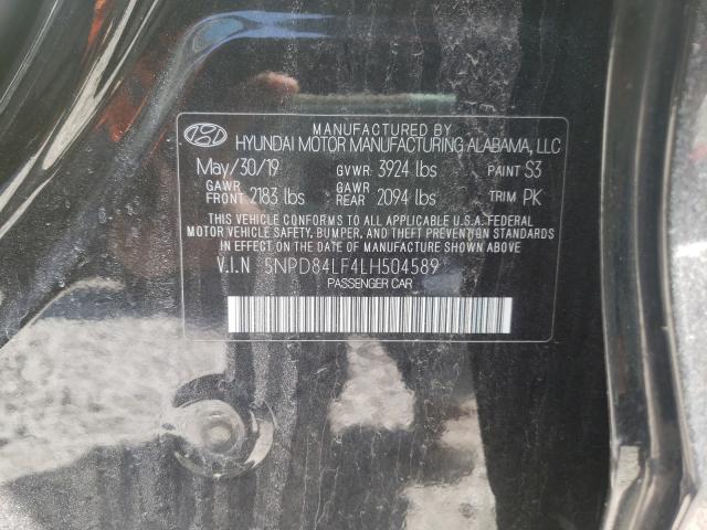 Photo 9 VIN: 5NPD84LF4LH504589 - HYUNDAI ELANTRA SE 