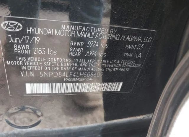 Photo 8 VIN: 5NPD84LF4LH508609 - HYUNDAI ELANTRA 