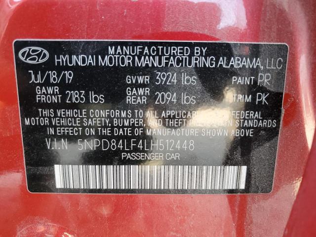 Photo 11 VIN: 5NPD84LF4LH512448 - HYUNDAI ELANTRA SE 