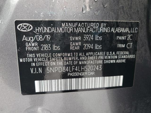 Photo 11 VIN: 5NPD84LF4LH520243 - HYUNDAI ELANTRA SE 