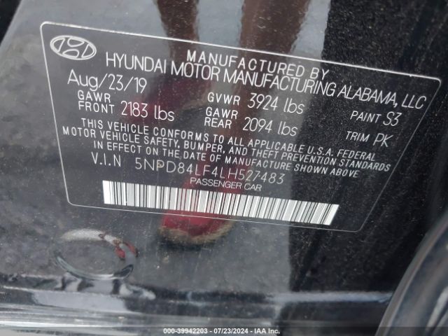 Photo 8 VIN: 5NPD84LF4LH527483 - HYUNDAI ELANTRA 