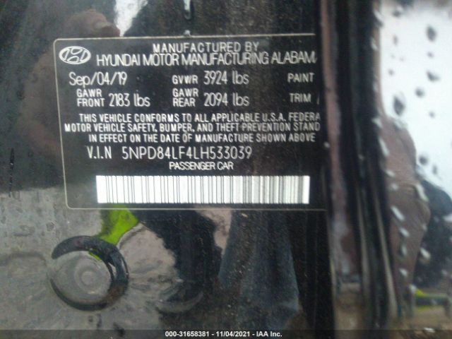 Photo 8 VIN: 5NPD84LF4LH533039 - HYUNDAI ELANTRA 