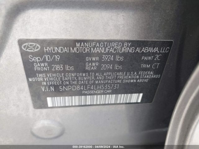 Photo 8 VIN: 5NPD84LF4LH535731 - HYUNDAI ELANTRA 