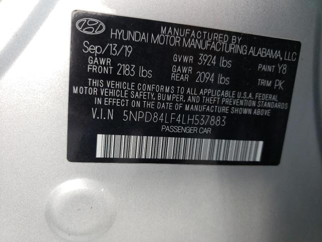 Photo 11 VIN: 5NPD84LF4LH537883 - HYUNDAI ELANTRA SE 