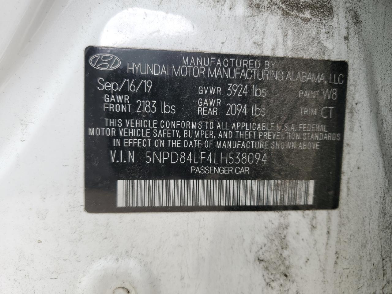 Photo 11 VIN: 5NPD84LF4LH538094 - HYUNDAI ELANTRA 