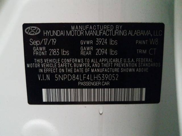 Photo 9 VIN: 5NPD84LF4LH539052 - HYUNDAI ELANTRA 