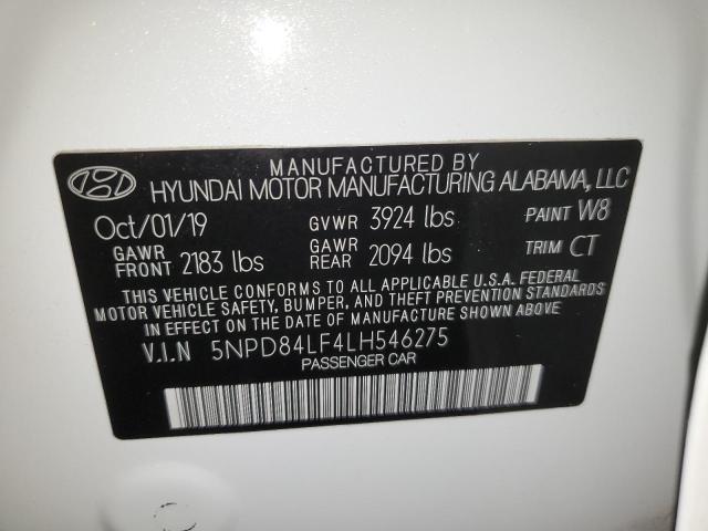 Photo 12 VIN: 5NPD84LF4LH546275 - HYUNDAI ELANTRA 