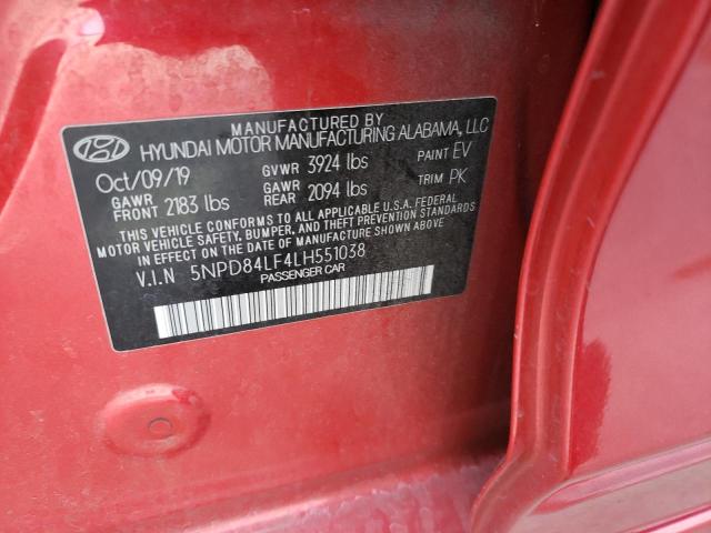 Photo 11 VIN: 5NPD84LF4LH551038 - HYUNDAI ELANTRA SE 