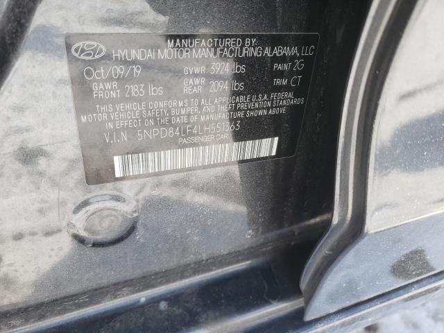 Photo 9 VIN: 5NPD84LF4LH551363 - HYUNDAI ELANTRA SE 