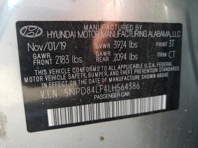 Photo 12 VIN: 5NPD84LF4LH564386 - HYUNDAI ELANTRA SE 