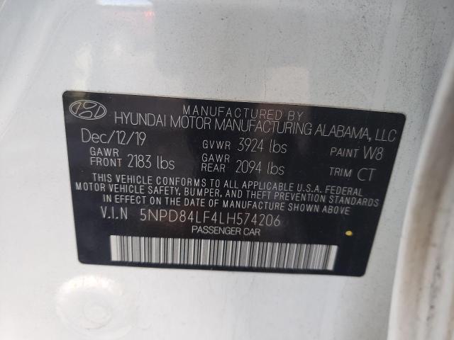 Photo 11 VIN: 5NPD84LF4LH574206 - HYUNDAI ELANTRA 