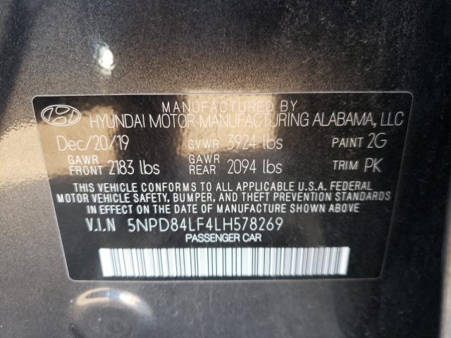 Photo 9 VIN: 5NPD84LF4LH578269 - HYUNDAI ELANTRA SE 