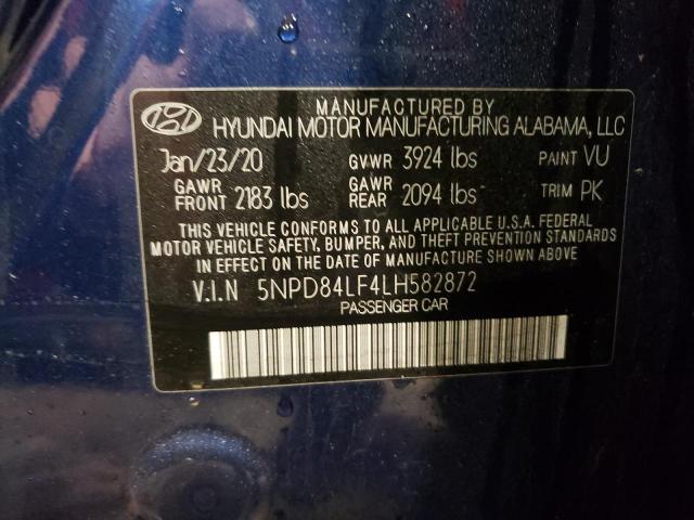 Photo 12 VIN: 5NPD84LF4LH582872 - HYUNDAI ELANTRA SE 