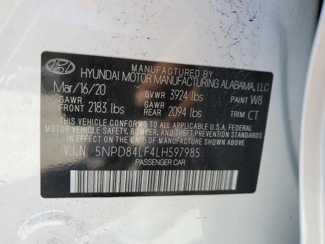 Photo 12 VIN: 5NPD84LF4LH597985 - HYUNDAI ELANTRA 