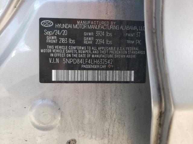 Photo 12 VIN: 5NPD84LF4LH632542 - HYUNDAI ELANTRA SE 