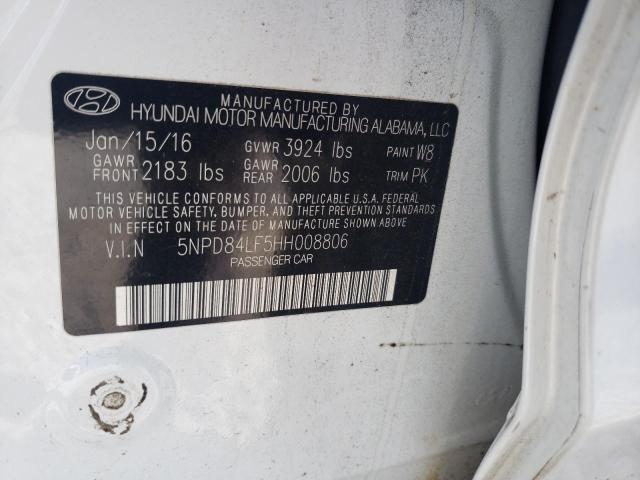 Photo 9 VIN: 5NPD84LF5HH008806 - HYUNDAI ELANTRA SE 