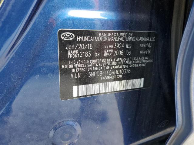 Photo 12 VIN: 5NPD84LF5HH010376 - HYUNDAI ELANTRA SE 