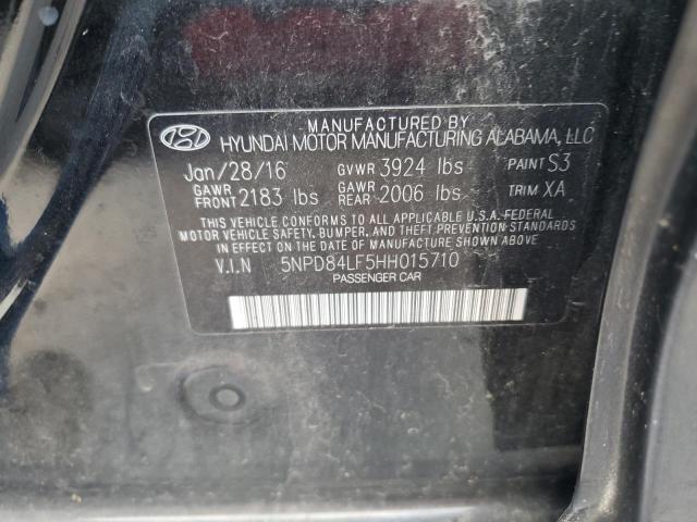 Photo 11 VIN: 5NPD84LF5HH015710 - HYUNDAI ELANTRA 