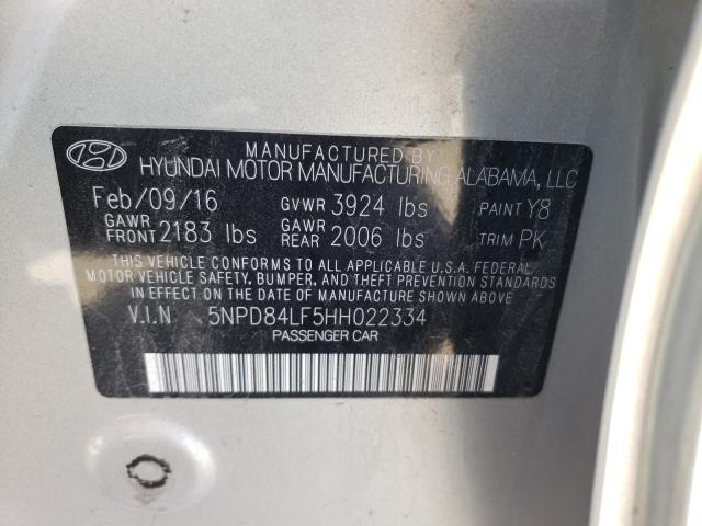 Photo 9 VIN: 5NPD84LF5HH022334 - HYUNDAI ELANTRA SE 