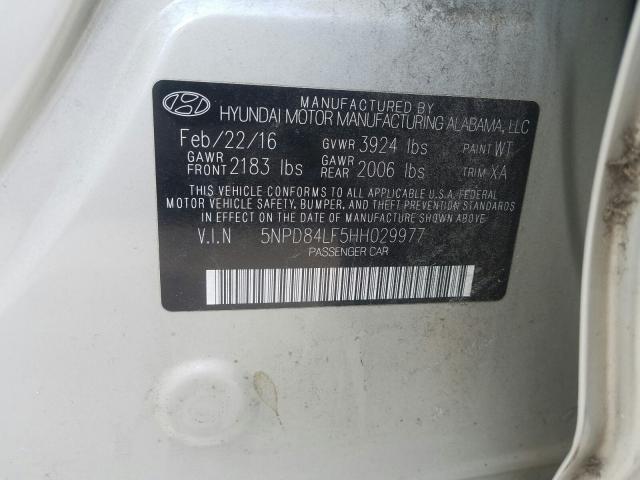 Photo 9 VIN: 5NPD84LF5HH029977 - HYUNDAI ELANTRA SE 