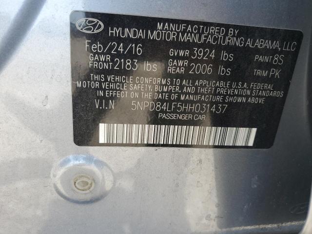 Photo 11 VIN: 5NPD84LF5HH031437 - HYUNDAI ELANTRA 