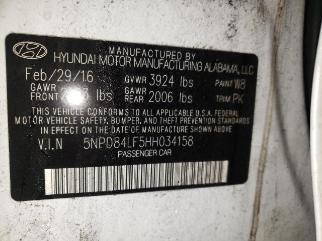 Photo 9 VIN: 5NPD84LF5HH034158 - HYUNDAI ELANTRA SE 