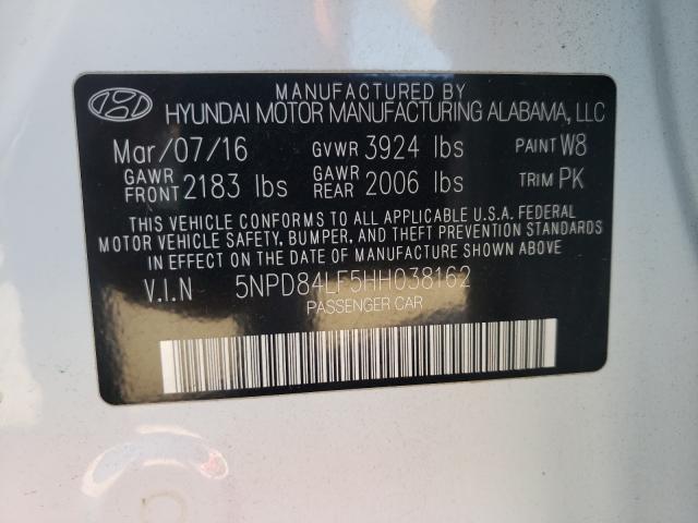 Photo 9 VIN: 5NPD84LF5HH038162 - HYUNDAI ELANTRA 