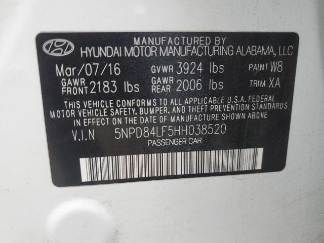 Photo 11 VIN: 5NPD84LF5HH038520 - HYUNDAI ELANTRA SE 