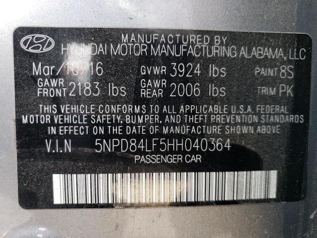 Photo 11 VIN: 5NPD84LF5HH040364 - HYUNDAI ELANTRA SE 