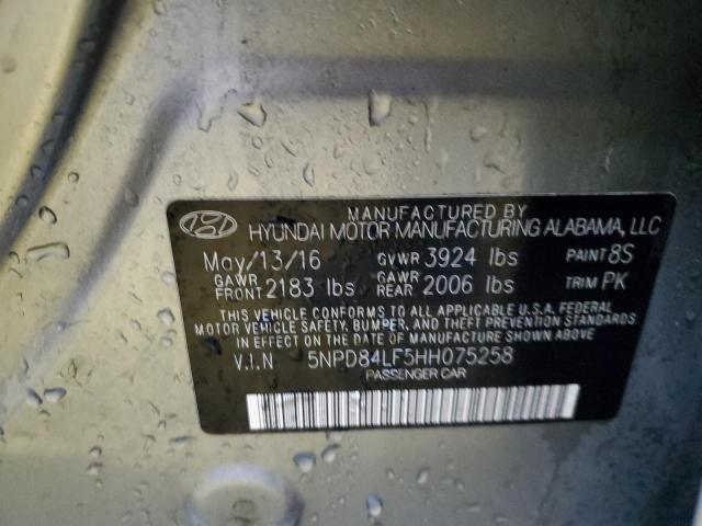 Photo 12 VIN: 5NPD84LF5HH075258 - HYUNDAI ELANTRA 