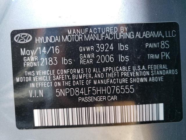 Photo 9 VIN: 5NPD84LF5HH076555 - HYUNDAI ELANTRA SE 