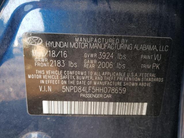 Photo 9 VIN: 5NPD84LF5HH078659 - HYUNDAI ELANTRA SE 