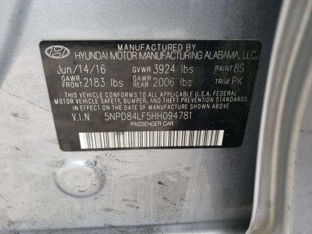 Photo 9 VIN: 5NPD84LF5HH094781 - HYUNDAI ELANTRA SE 