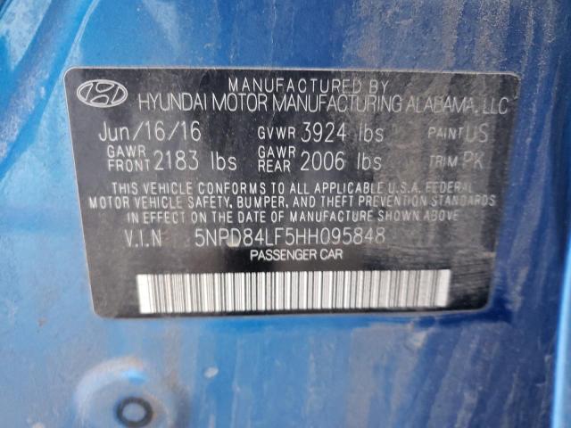 Photo 12 VIN: 5NPD84LF5HH095848 - HYUNDAI ELANTRA SE 