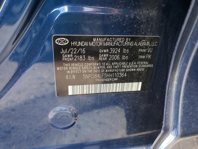 Photo 9 VIN: 5NPD84LF5HH110364 - HYUNDAI ELANTRA SE 