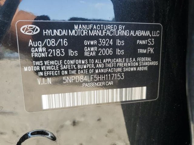 Photo 12 VIN: 5NPD84LF5HH117153 - HYUNDAI ELANTRA SE 