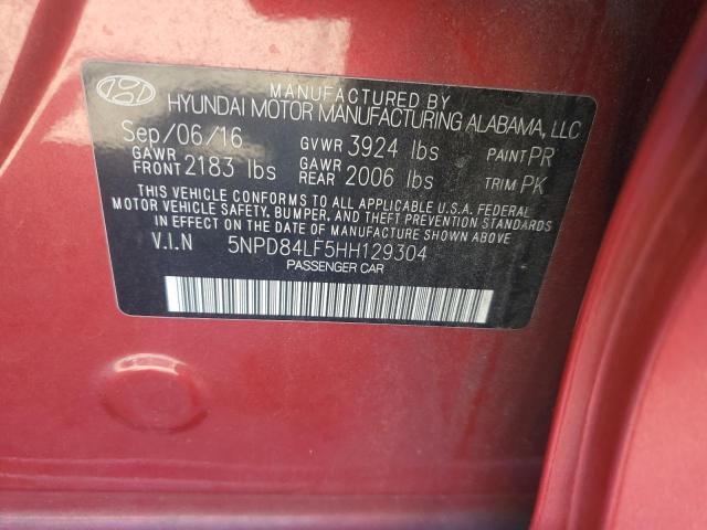 Photo 11 VIN: 5NPD84LF5HH129304 - HYUNDAI ELANTRA SE 