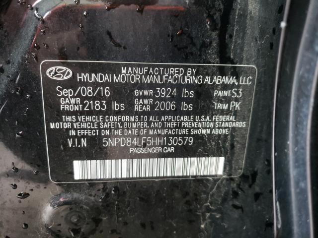 Photo 9 VIN: 5NPD84LF5HH130579 - HYUNDAI ELANTRA SE 