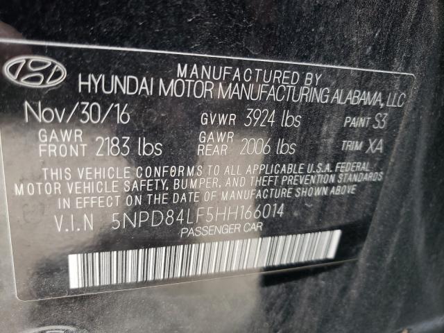 Photo 9 VIN: 5NPD84LF5HH166014 - HYUNDAI ELANTRA 