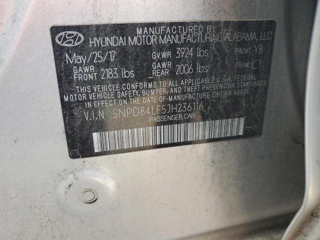 Photo 12 VIN: 5NPD84LF5JH236116 - HYUNDAI ELANTRA 