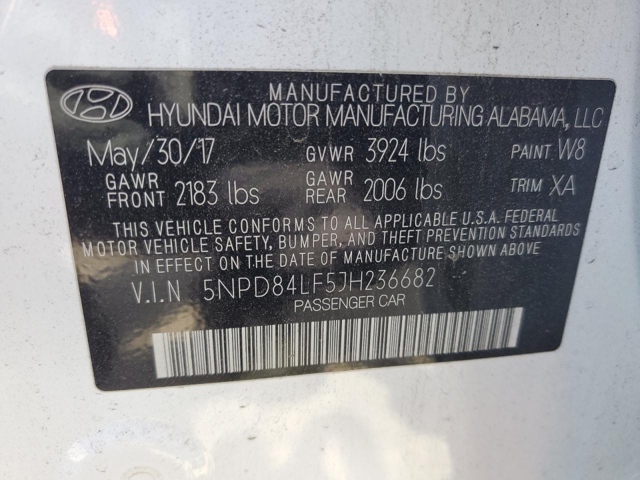 Photo 11 VIN: 5NPD84LF5JH236682 - HYUNDAI ELANTRA 