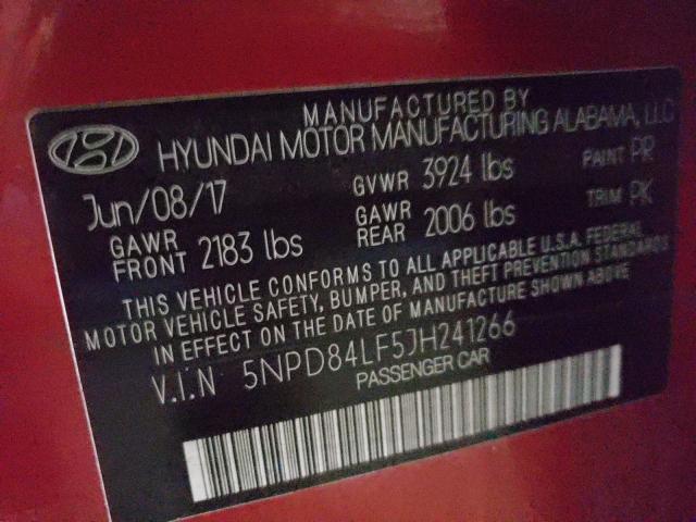 Photo 9 VIN: 5NPD84LF5JH241266 - HYUNDAI ELANTRA SE 