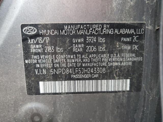 Photo 11 VIN: 5NPD84LF5JH243308 - HYUNDAI ELANTRA 