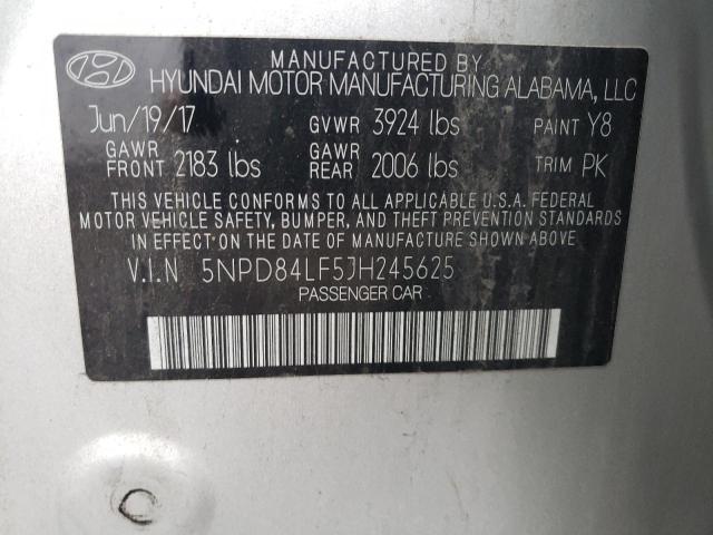 Photo 11 VIN: 5NPD84LF5JH245625 - HYUNDAI ELANTRA 