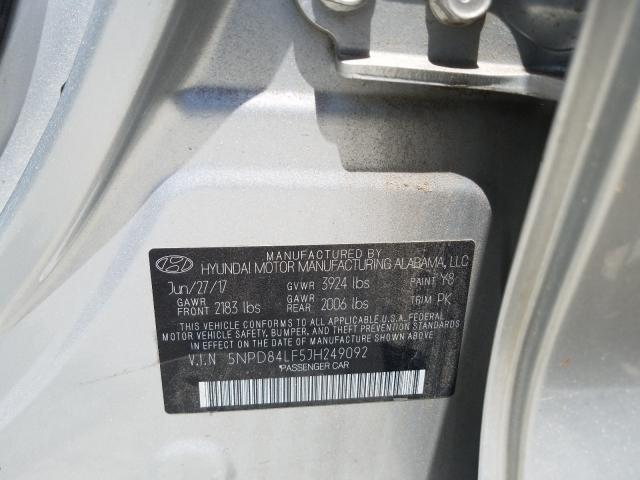 Photo 9 VIN: 5NPD84LF5JH249092 - HYUNDAI ELANTRA 