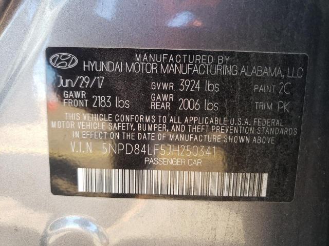 Photo 9 VIN: 5NPD84LF5JH250341 - HYUNDAI ELANTRA SE 