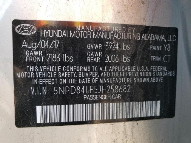 Photo 9 VIN: 5NPD84LF5JH258682 - HYUNDAI ELANTRA SE 