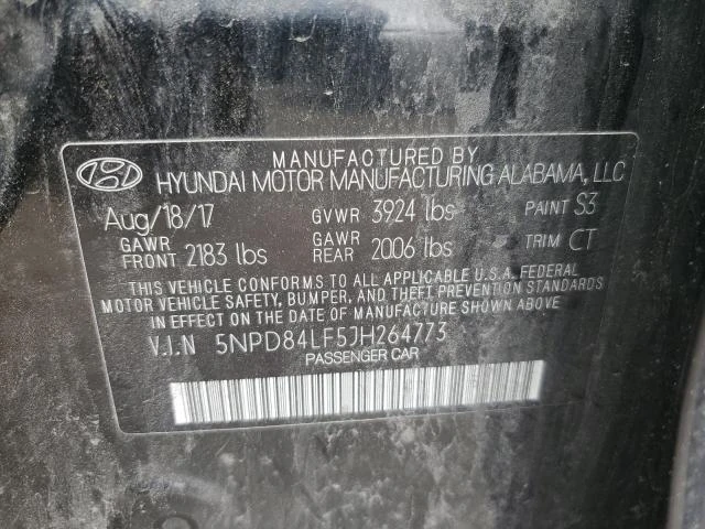 Photo 11 VIN: 5NPD84LF5JH264773 - HYUNDAI ELANTRA SE 