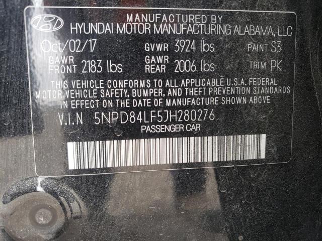 Photo 11 VIN: 5NPD84LF5JH280276 - HYUNDAI ELANTRA SE 